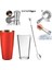 Kokteyl Seti 750 ml Baston Shaker, Jigger, Bar Süzgeci, Buz Maşası, Tokmaklı Kaşık 1
