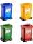 70 Lt Plastik Lüx Geri Dönüşüm Kutusu Geri Dönüşüm Kovası / Sıfır Atık Kutusu 4 Adet 2