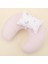Elite Müslin Çift Taraflı Emzirme Yastığı ve Küçük Yastığı - Bebe Pembe Muslin - Pembe Ay 1 Adet 2