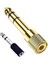 2 Adet 3.5 mm 6.3 mm Jack Çevirici Piyano Için Kulaklık Çevirici 6.35 mm Erkek 3,5 mm Dişi 1