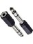 2 Adet 3.5 mm 6.3 mm Jack Çevirici Piyano Için Kulaklık Çevirici 6.35 mm Erkek 3,5 mm Dişi 2