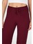 Bordo Geniş Paça Dökümlü Bürümcük Kumaş Pantolon 326 4