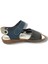1526-20 Anatomik Çirt Bant Erkek Çocuk Sandalet Lacivert Füme 31-36 3