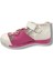 1515-20 Çiçekli Kız Ayakkabı Pembe Beyaz 3
