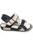 1501-20 Anatomik Çirt Bant Erkek Çocuk Sandalet Lacivert Beyaz 2