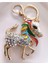 Lüks Hediyelik Zirkon Taşlı Büyük Boy Unicorn Renkli Saçlı At Anahtarlık - Çanta Süsü 10,5 cm 3