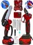3 Lü Set Xr Lı-Ion Batarya Kömürsüz Motor Çift Akülü Şarjlı Kırmızı 1