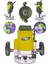 2600 Watt Freze Formika Traşlama Makinesi 12MM Sarı 1