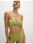 Desenli Dolgulu Bandeau Bikini Üst 4