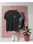Oversize Hava Indirme Askeri Kartal Logosu Tasarımlı Unisex T-Shirt 1