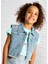 Kız Çocuk Denim Yelek Açık Mavi 3364 1