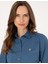 Kadın Açık Indigo Slim Fit Uzun Kollu Gömlek 50313589-VR073 2