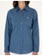 Kadın Açık Indigo Slim Fit Uzun Kollu Gömlek 50313589-VR073 6