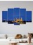 5 Parça Ahşap Istanbul Süleymaniye Camii Duvar Dekoru Salon Oturma Odası Için 110X60 Dini Tablo Seti 3
