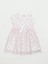 Kız Çocuk Çiçek Desenli Pamuklu Elbise 4