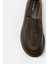 Moose Kahve Hakiki Deri Kadın Loafer 3