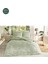 Yeşil White Sakura Çift Kişilik Lastikli Çarşaf Nevresim Takımı 4