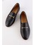 Livia Siyah Hakiki Deri Kadın Loafer 1