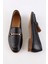 Livia Siyah Hakiki Deri Kadın Loafer 2