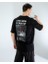 Oversıze Unisex Baskılı T-Shırt Fly Black 1