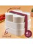 4 Adet Elastik Bantlı Istiflenebilir Pratik Saklama Kabı Seti 2X(1100 Ml) 2X(2600 Ml) Bej 1