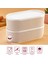 2 Adet Elastik Bantlı Istiflenebilir Pratik Saklama Kabı Seti 2X(1100 Ml) Bej 3