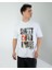 Oversıze Unisex Baskılı T-Shırt Gusnroses Whıte 10