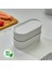 2 Adet Elastik Bantlı Istiflenebilir Pratik Saklama Kabı Seti 2X(1100 Ml) Gri 2