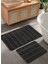 Doğal Kaymaz Taban Banyo Paspas Set Yumuşak Dokulu Su Emici Yıkanabilir Yeni Çizgili Set 50X80-50X40 1