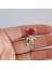 Pirinç Silver Tekli Fuşya Zirkon Taşlı Ayıcıklı Kıkırdak Küpe 1