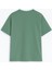 Kadın Bisiklet Yaka %100 Pamuk Blok Baskılı Kısa Kollu T-Shirt 3