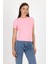 Pembe Viskoz/yumuşak Kumaş Slim Fit Tişört 1468 2