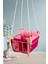Wag Swing Pembe Çocuk Ahşap Salıncak Bebek Hamak Ev Tavan Bahçe Salıncağı 1