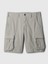 Erkek Gri 11" Relaxed Kargo Şort 2