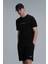Tony Modern Grafik T- Shirt Siyah 1