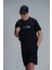 Benjamın Modern Grafik T- Shirt Siyah 1