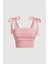 Pembe Fiyonk Y2K Askılı Crop 1