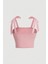 Pembe Fiyonk Y2K Askılı Crop 2