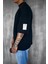 Erkek Oversize Fitilli Bisiklet Yaka T-Shirt Siyah 4