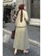 Cep Detaylı Ikili Etek Tesettür Takım Haki 4