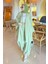Gofre Kimono Ikili Tesettür Takım Mint Yeşili 4