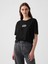 Kadın Siyah Arch Gap Logo T-Shirt 1