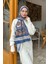Versa Desen Pamuk Şal Indigo 3