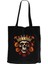 Guns N Roses Skull Bullet Siyah Kanvas Bez Çanta 1