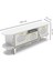 Tv Sehpası Mira Gold 5032 Beyaz 160 cm 35 cm 50 cm 3