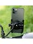 Dikiz Ayna Bağlantılı Metal Ayarlanabilen Motorsiklet Bisiklet Telefon Tutucu 360 Derece Dönen 3