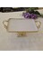 Metal Çerçeveli Döküm Ayaklı Dikdörtgen Porselen Servis Tabağı 35X26 cm 2