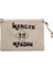 Marilyn Manson Text Krem Clutch Astarlı Cüzdan / El Çantası 1