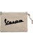 Vespa Logo 2 Krem Clutch Astarlı Cüzdan / El Çantası 1