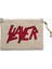 Slayer Logo Classic Krem Clutch Astarlı Cüzdan / El Çantası 1